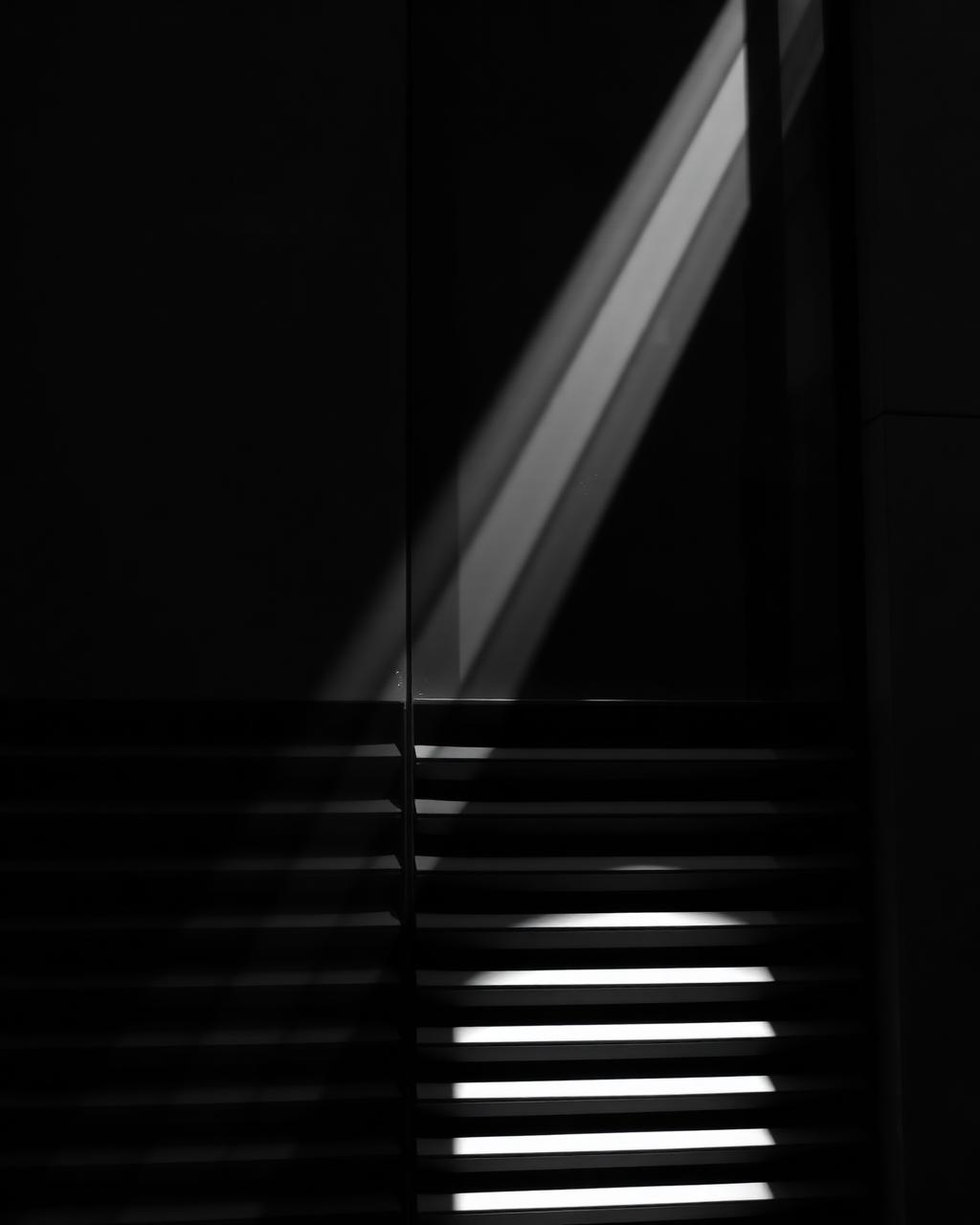 Light through louvered facade
